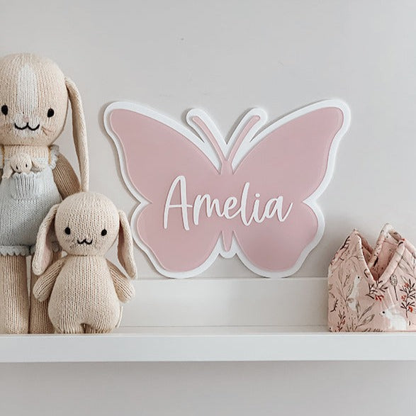 Butterfly Name Plaque